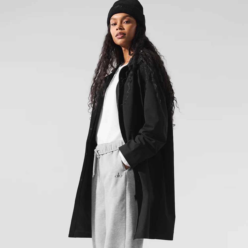 Also Rain Or Shine Long Coat - Black - Medium